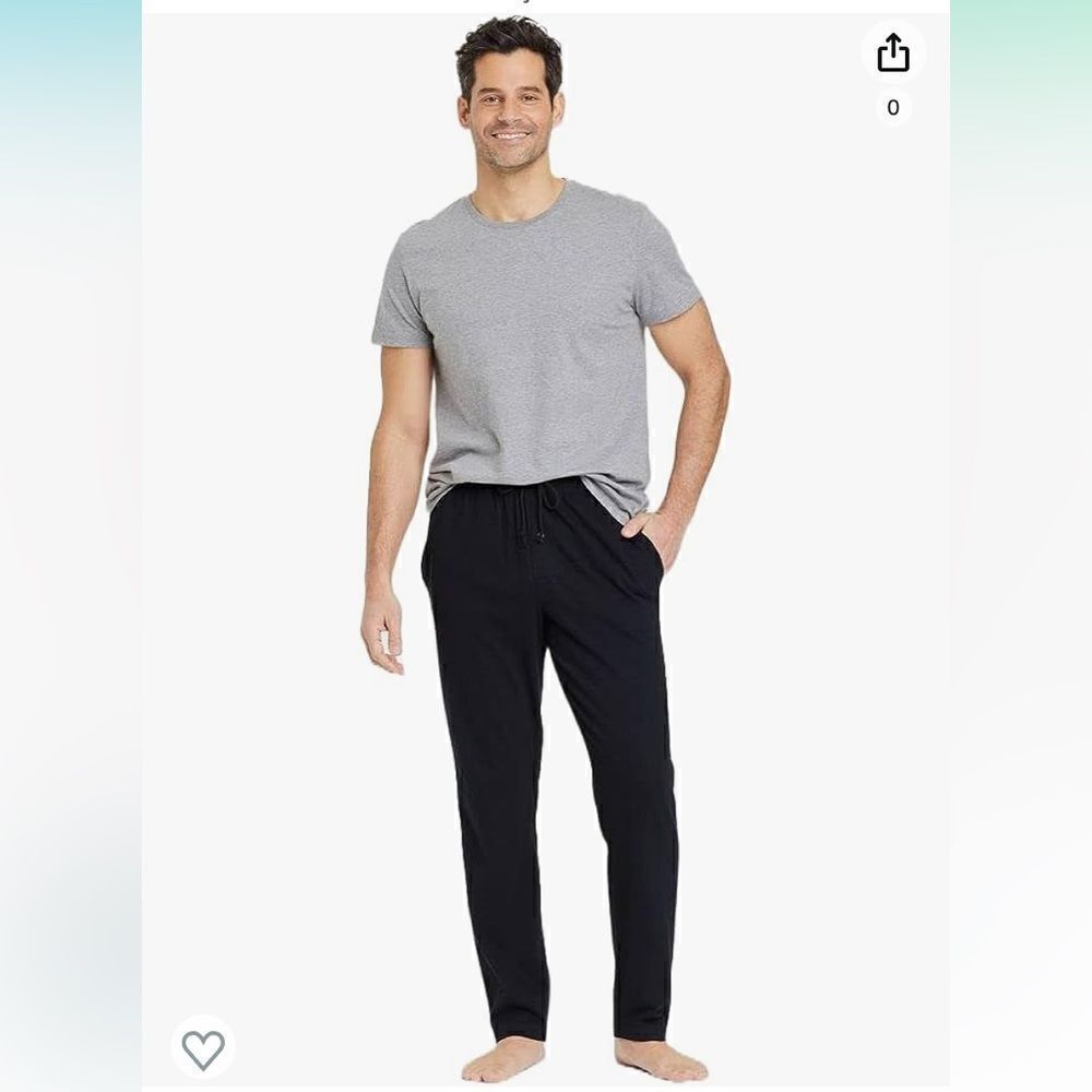 Goodfellow & Co Men's Knit Pajama Set NWT shorts sleeves long pants Sz 32/34